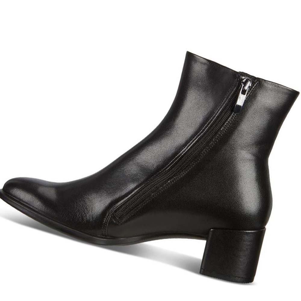 Ecco Shape 35 Block Zippered Ankle Pensko Dame Svarte | NO 106AHK